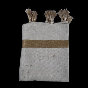 DISNEY Walt Mickey Castle Throw Blanket One Size Neutral Fringe Soft 60x72